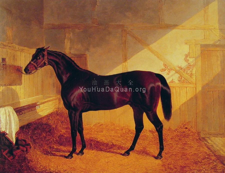 Mr Johnstone's Charles in a Stable - 约翰·弗雷德里克·赫尔林